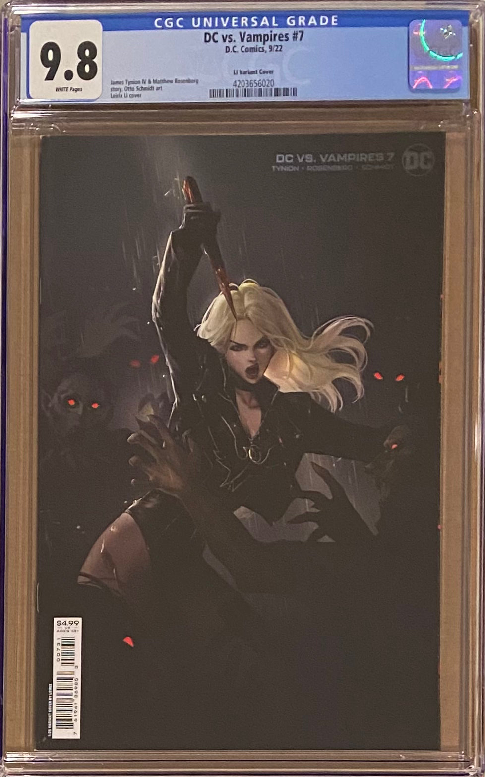 DC vs. Vampires #7 Li 1:25 Retailer Incentive Variant CGC 9.8