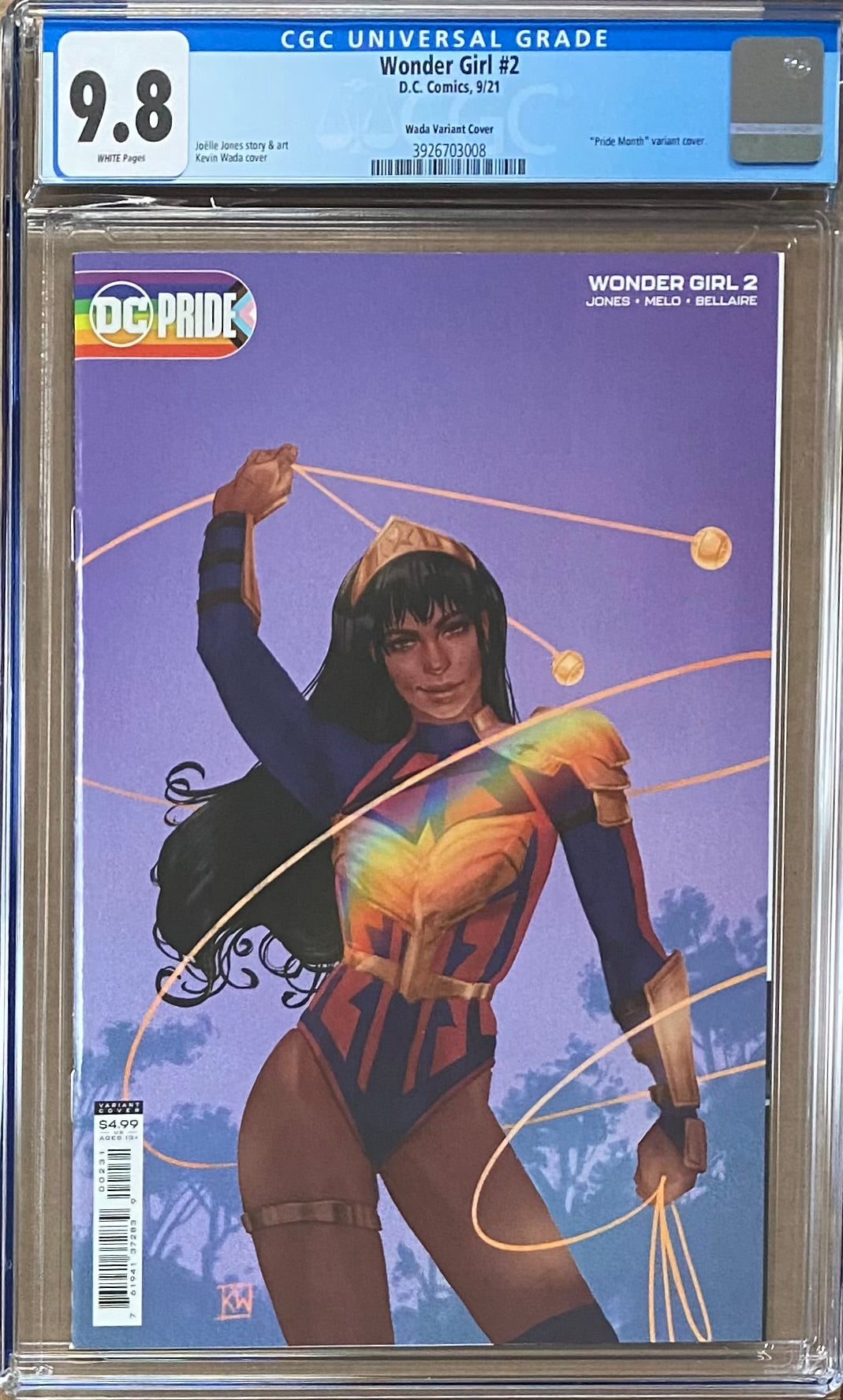 Wonder Girl #2 "Pride" Variant CGC 9.8