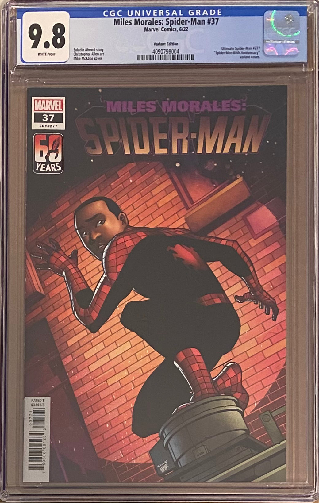 Miles Morales: Spider-Man #37 McKone Spider-Man Variant CGC 9.8