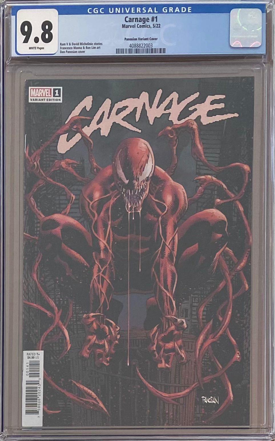Carnage #1 Panosian Variant CGC 9.8