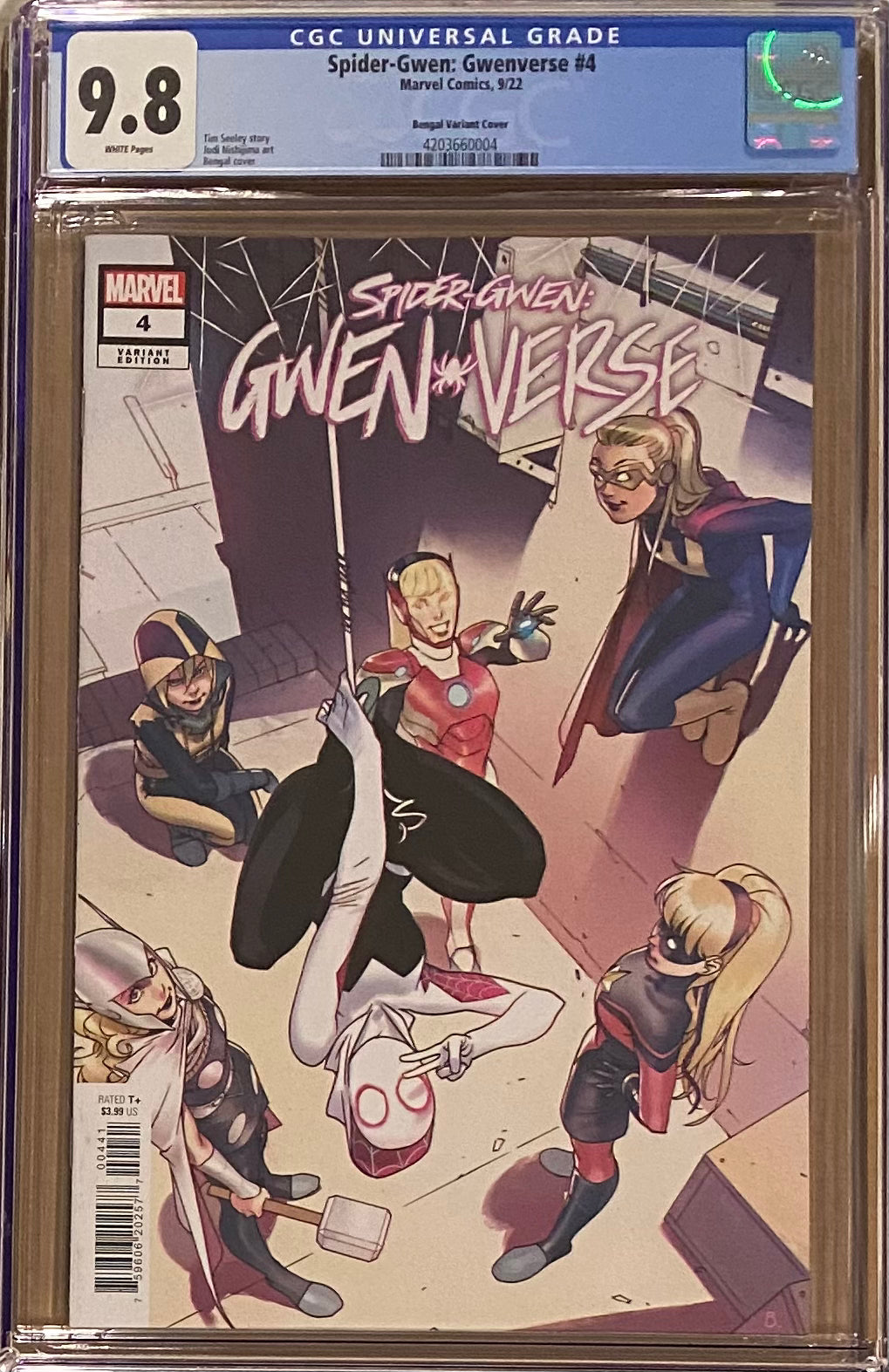 Spider-Gwen: Gwenverse #4 Bengal 1:25 Retailer Incentive Variant CGC 9.8