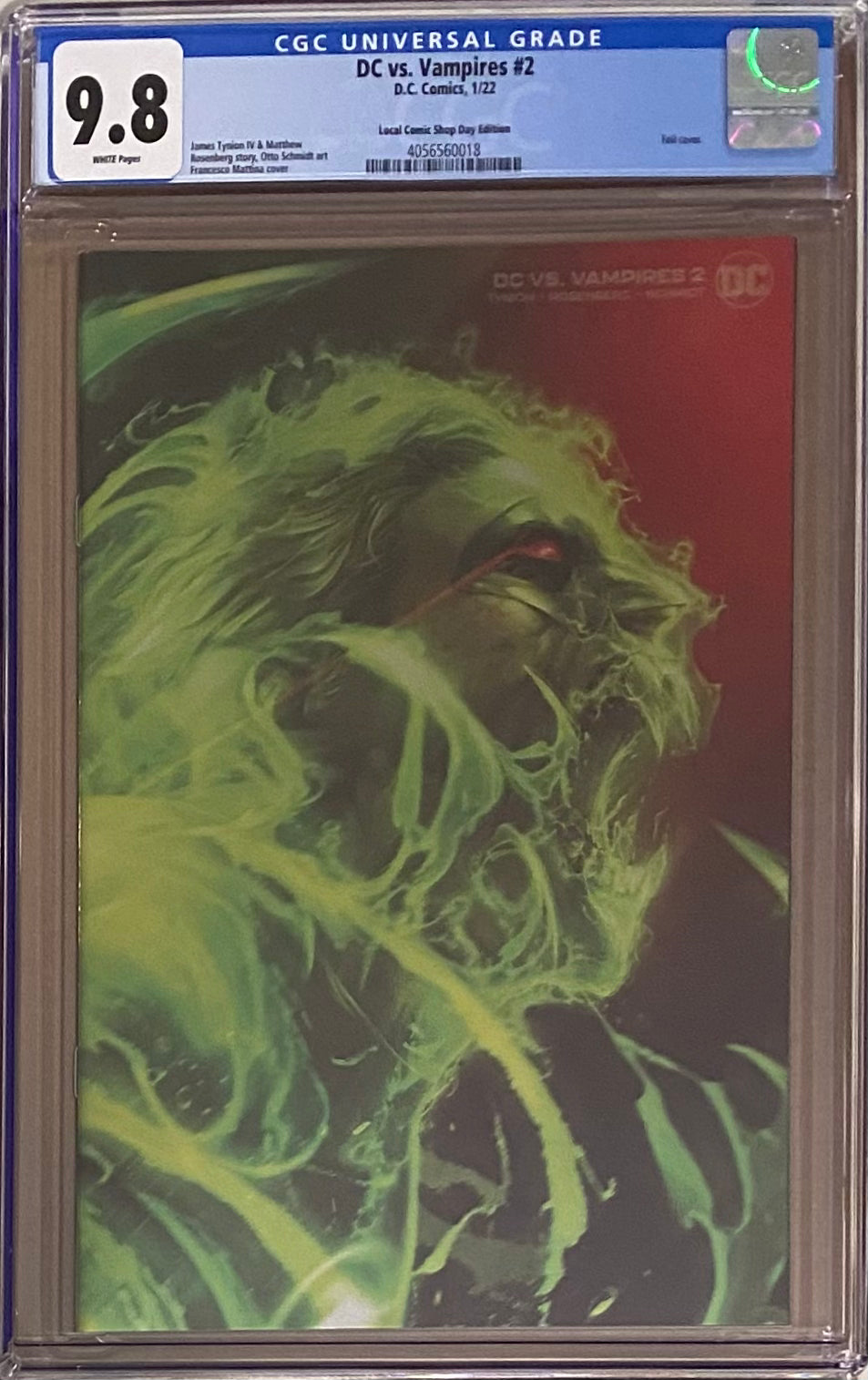 DC vs. Vampires #2 Mattina LCSD Silver Foil Variant CGC 9.8