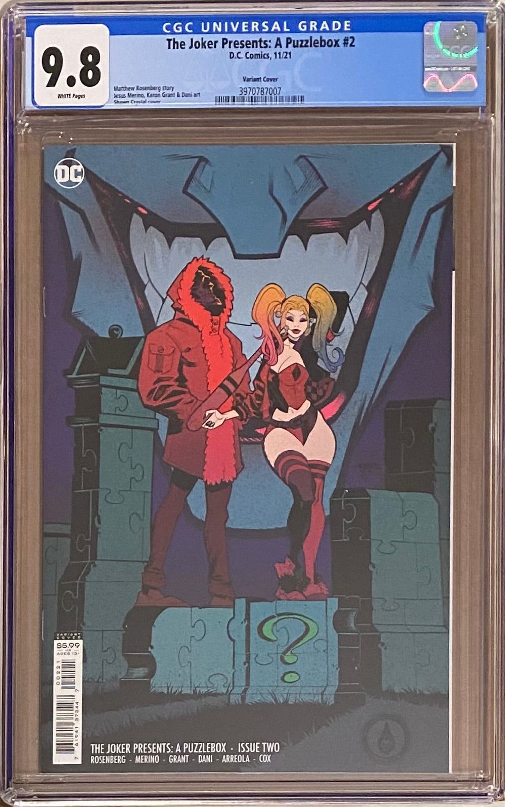 The Joker Presents: A Puzzlebox #2 Variant CGC 9.8