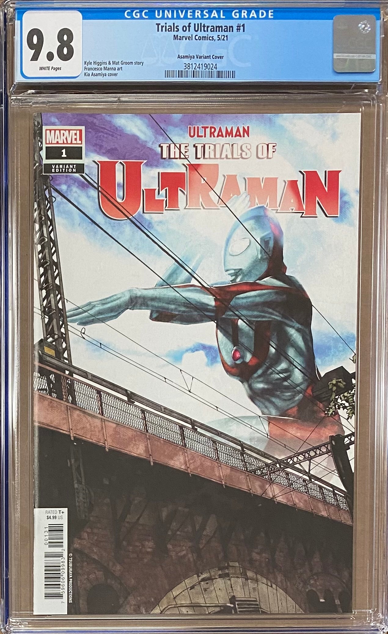 The Trials of Ultraman #1 Asamiya Variant CGC 9.8