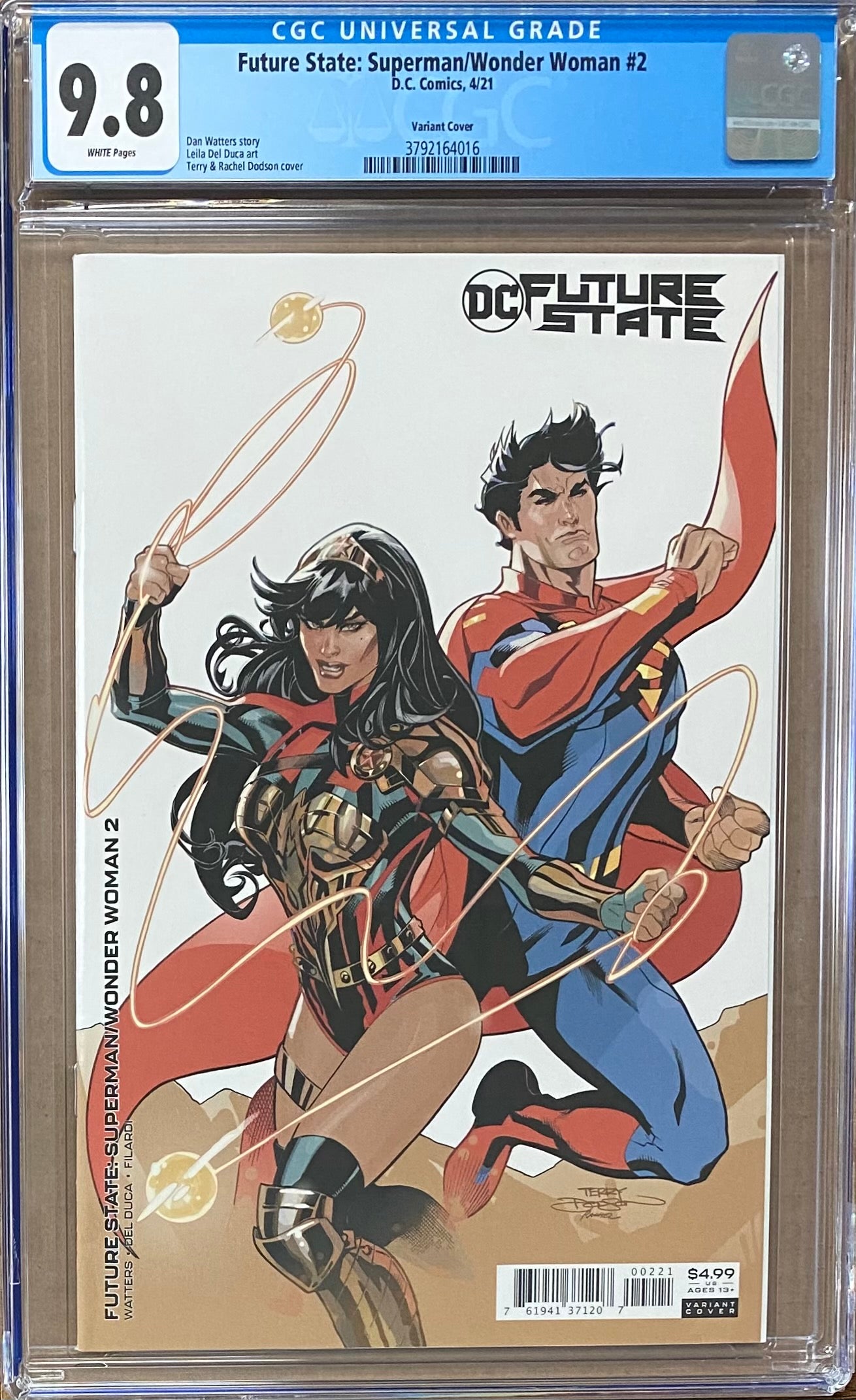Future State: Superman/Wonder Woman #2 Variant CGC 9.8