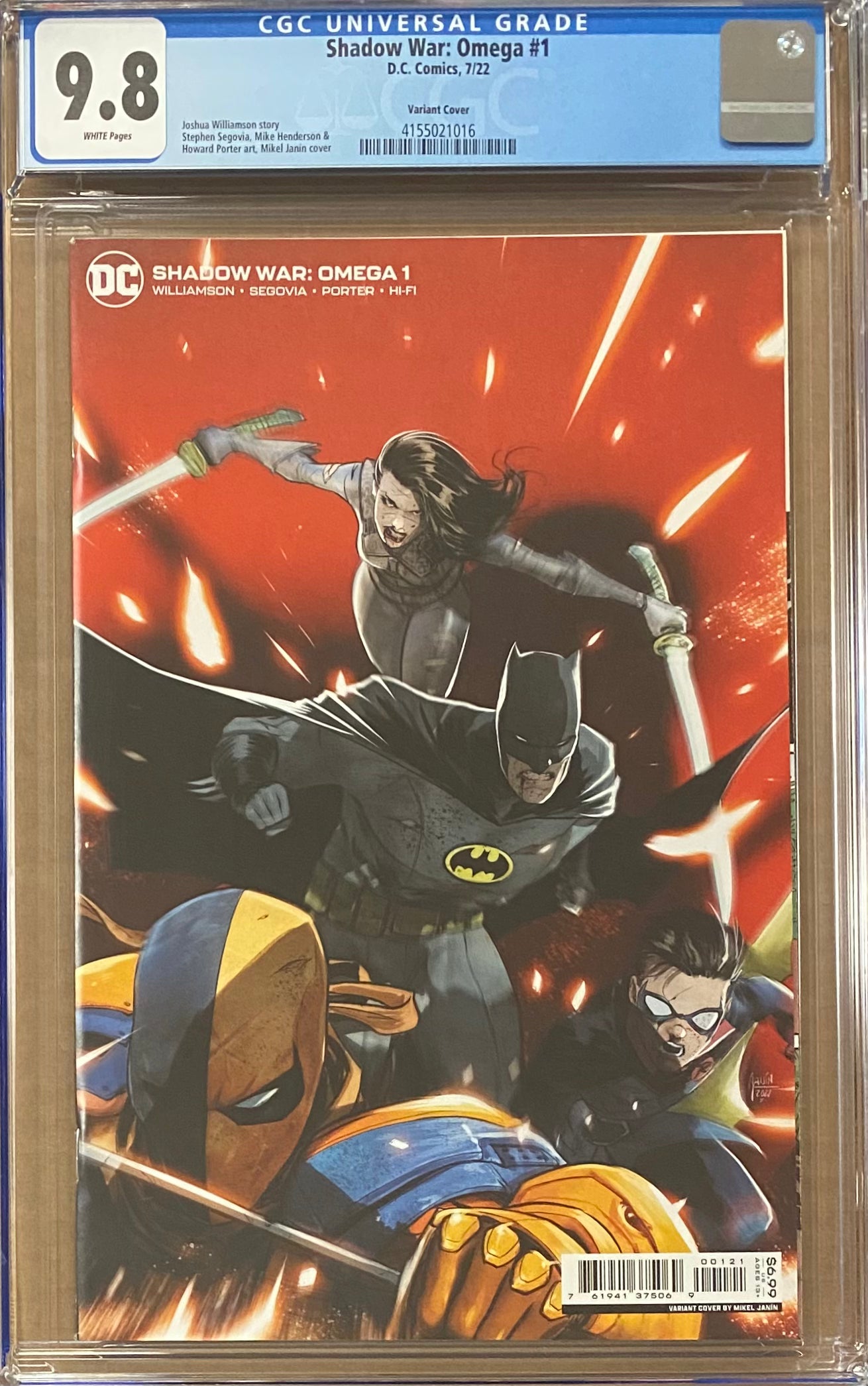 Shadow War: Omega #1 Variant CGC 9.8