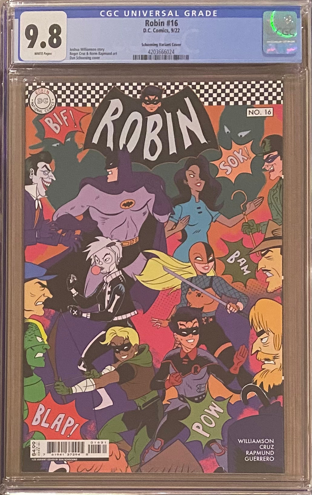 Robin #16 Schoening 1:25 Retailer Incentive Variant CGC 9.8