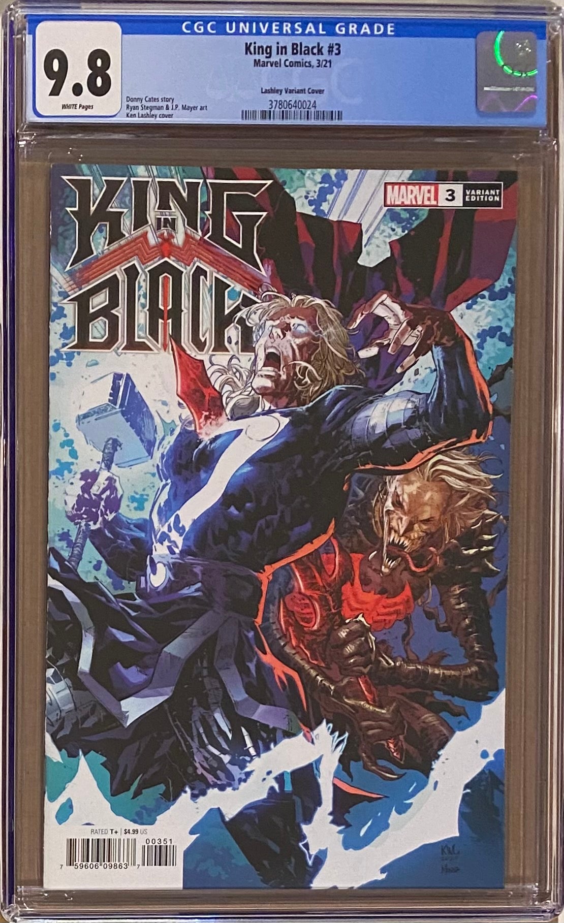 King in Black #3 Lashley "Spoiler" Variant CGC 9.8