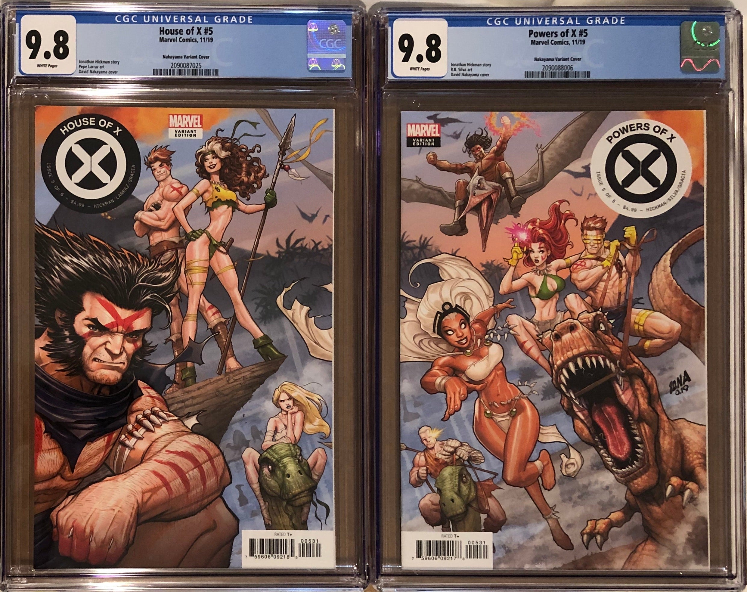 House of X #5 & Powers of X #5 Nakayama Connecting Variant Set CGC 9.8