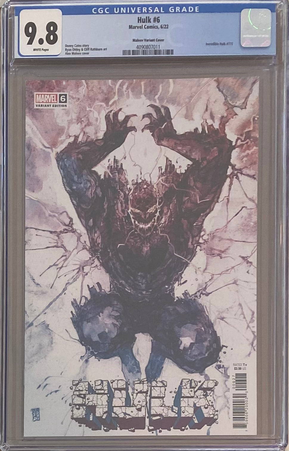 Hulk #6 Maleev 1:200 Retailer Incentive Variant CGC 9.8 - First Appearance Titan
