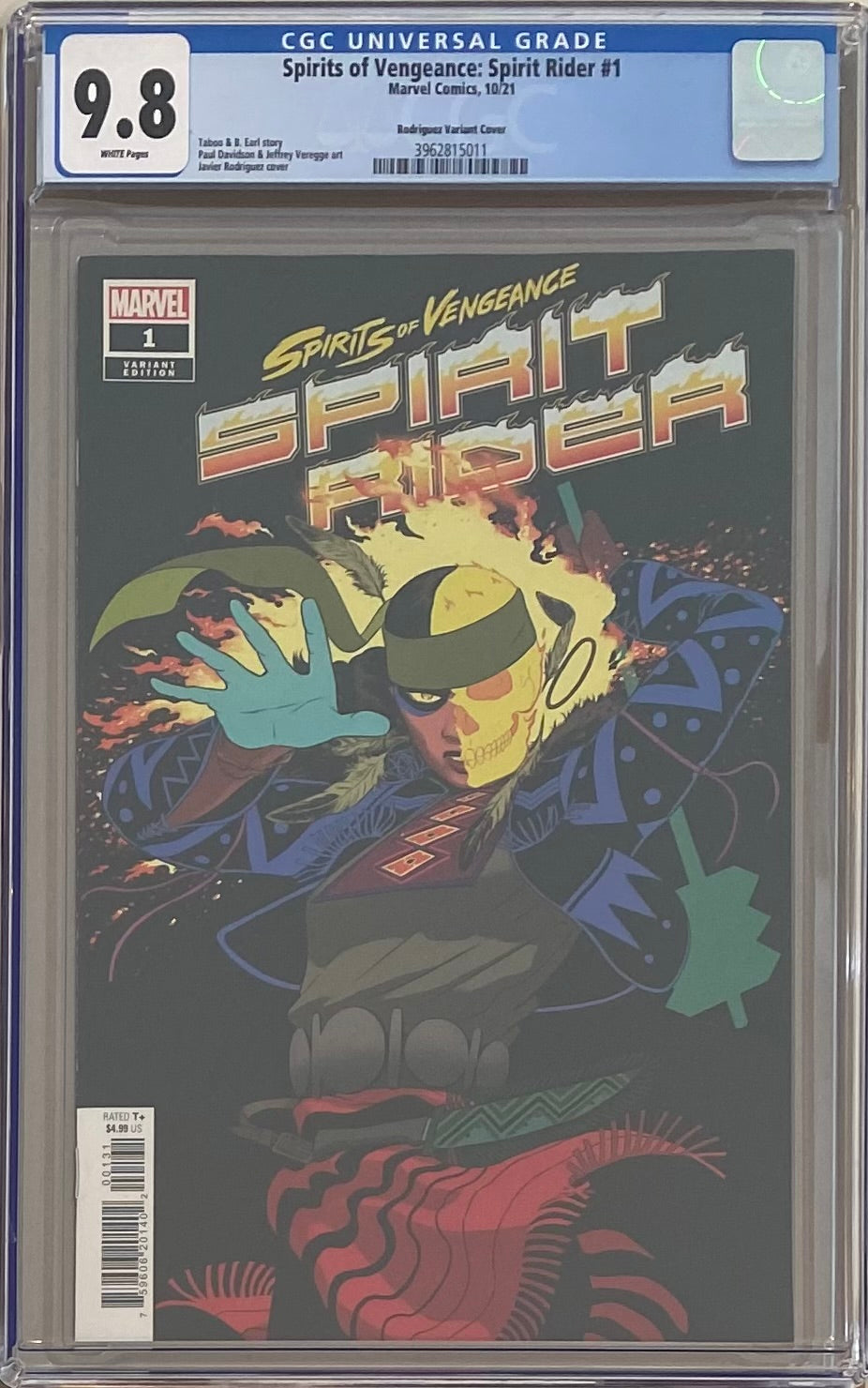 Spirits of Vengeance: Spirit Rider #1 Variant CGC 9.8