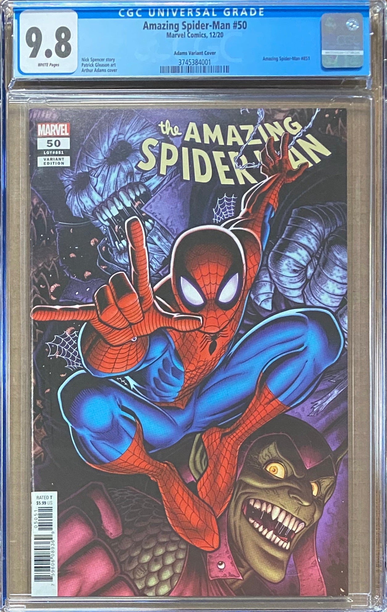 Amazing Spider-Man #50 Adams Variant CGC 9.8