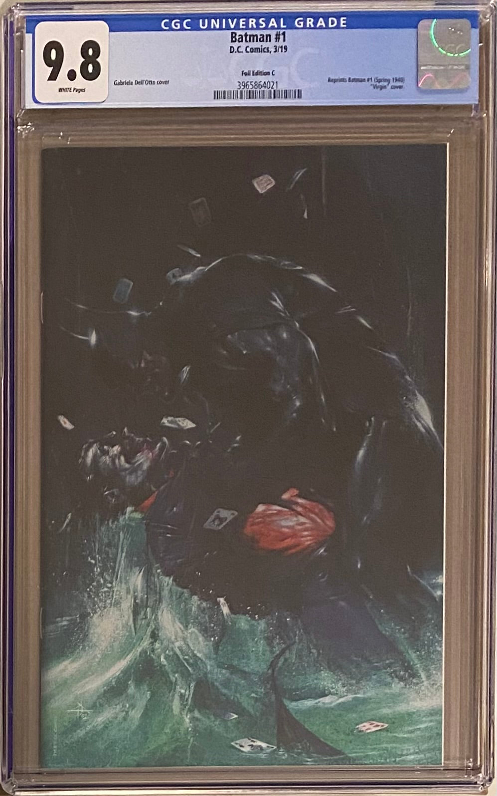 Batman #1 Fan Expo Black Foil Dell'Otto Exclusive CGC 9.8