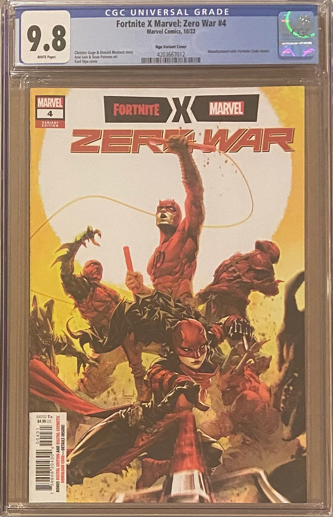 Fortnite/Marvel: Zero War #4 Ngu 1:25 Retailer Incentive Variant CGC 9.8
