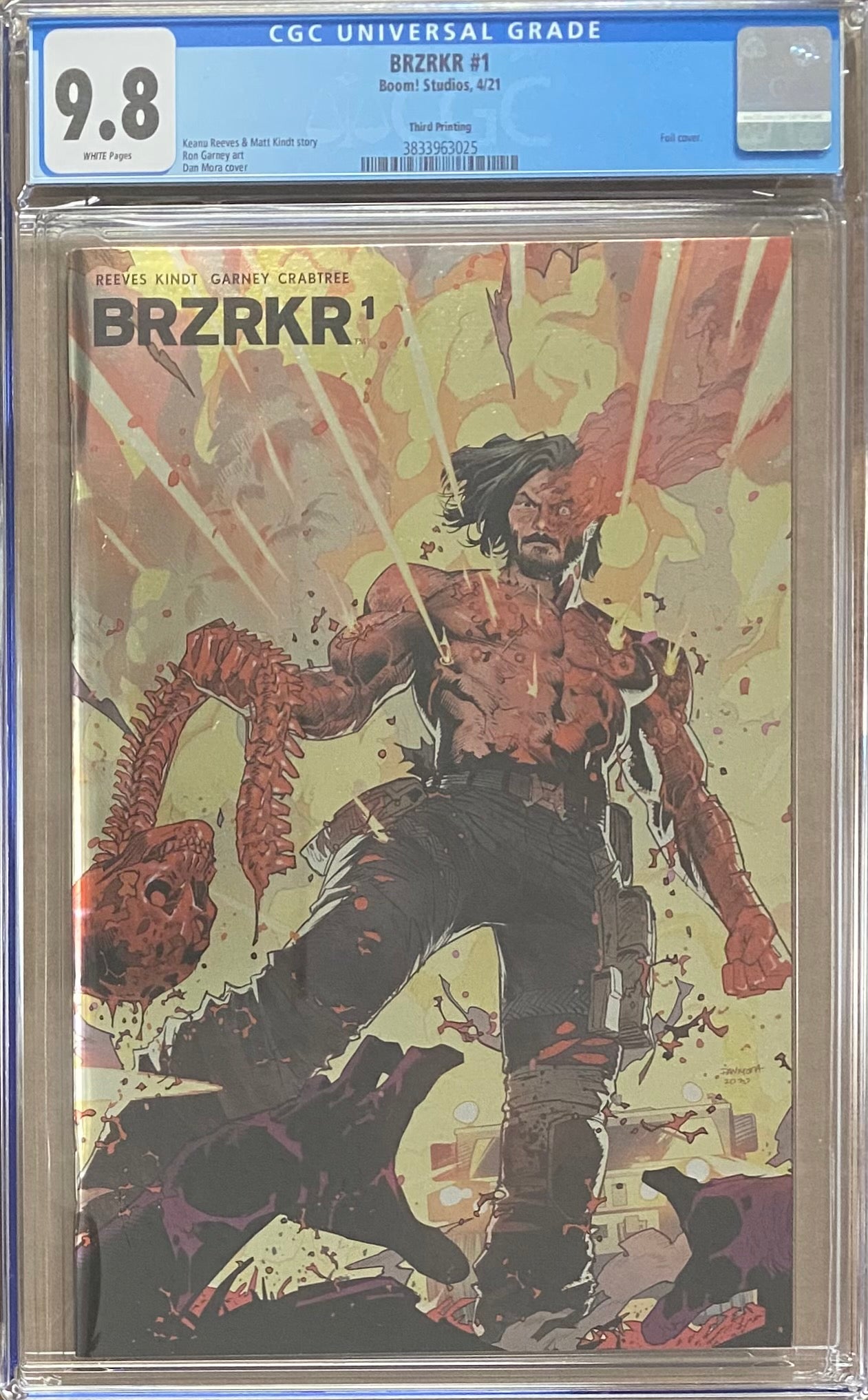 BRZRKR #1 Third Printing Foil CGC 9.8 (Berzerker)