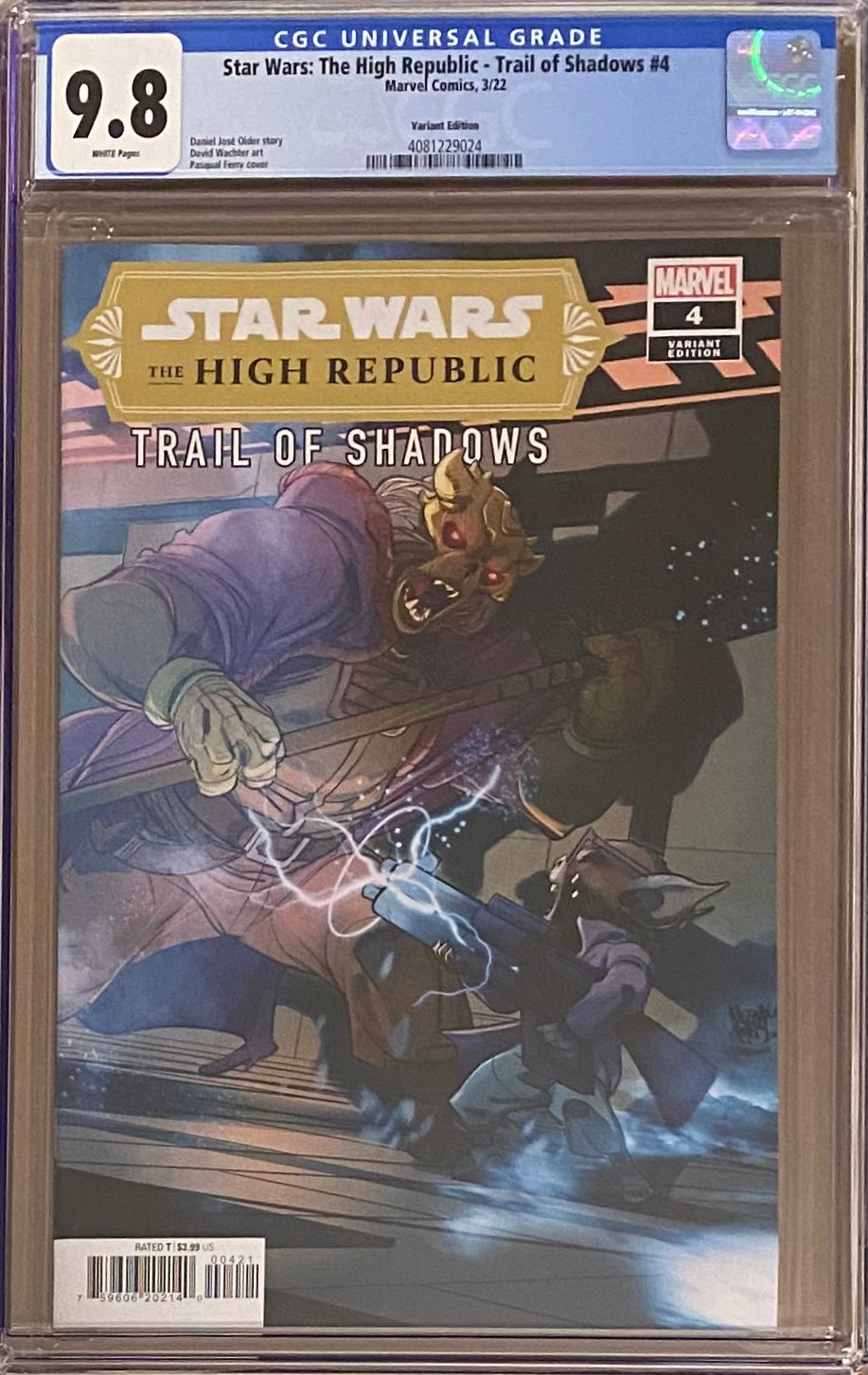 Star Wars: The High Republic - Trail of Shadows #4 Variant CGC 9.8