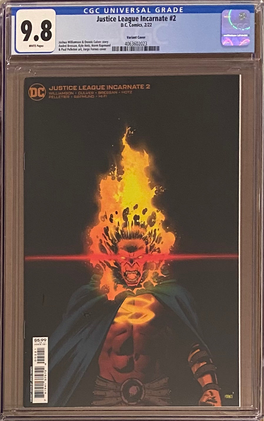 Justice League Incarnate #2 Variant CGC 9.8