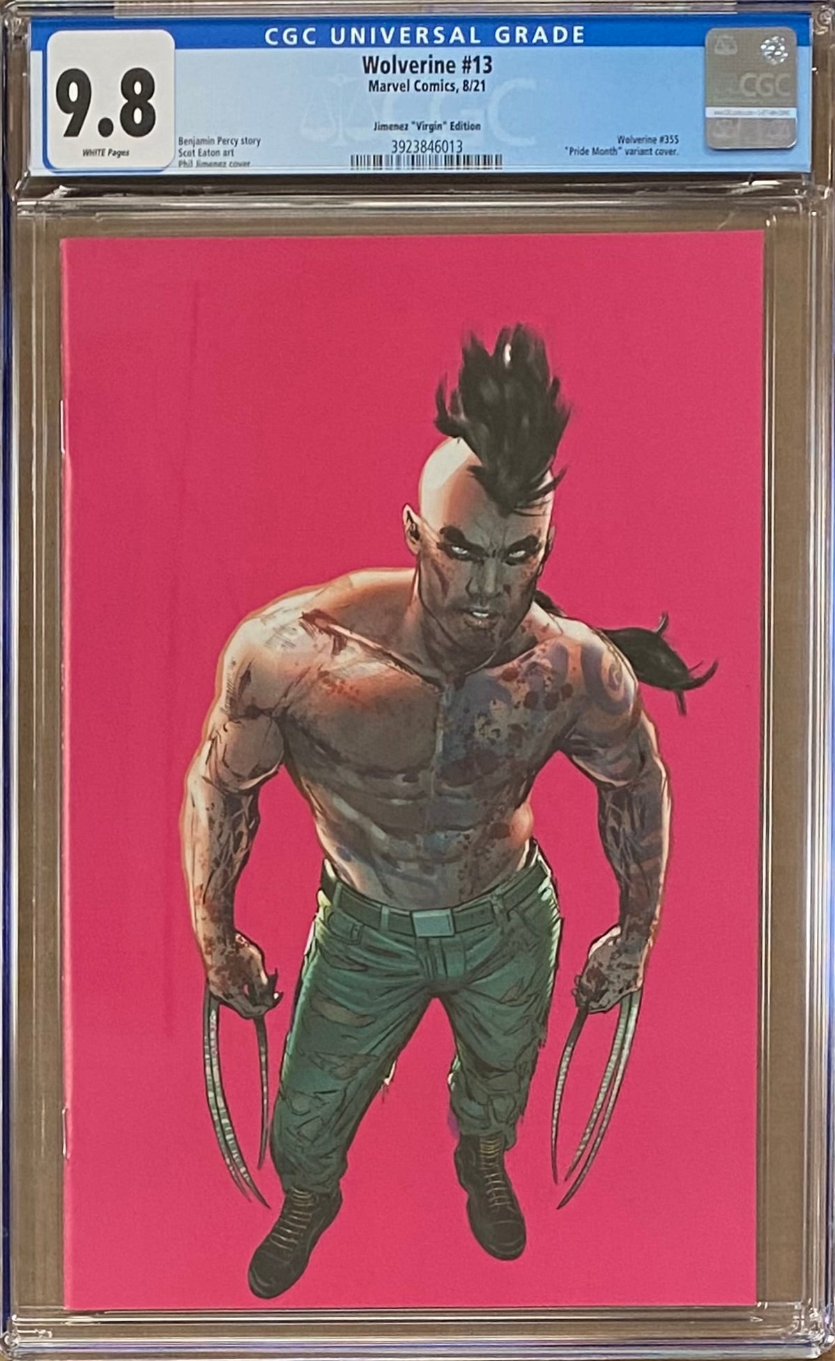 Wolverine #13 Jimenez 1:50 "Pride" Virgin Retailer Incentive Variant CGC 9.8