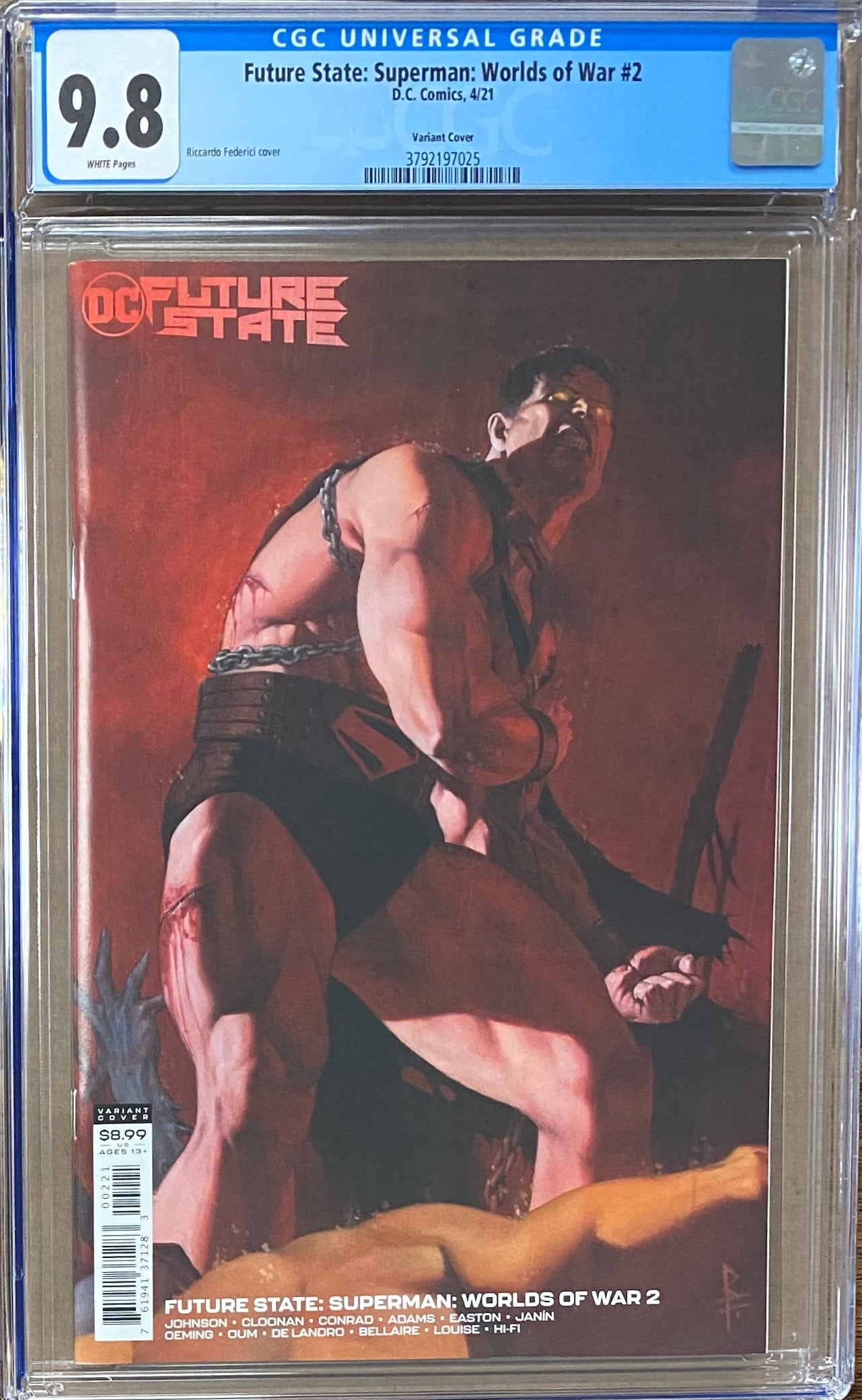 Future State: Superman Worlds of War #2 Variant CGC 9.8