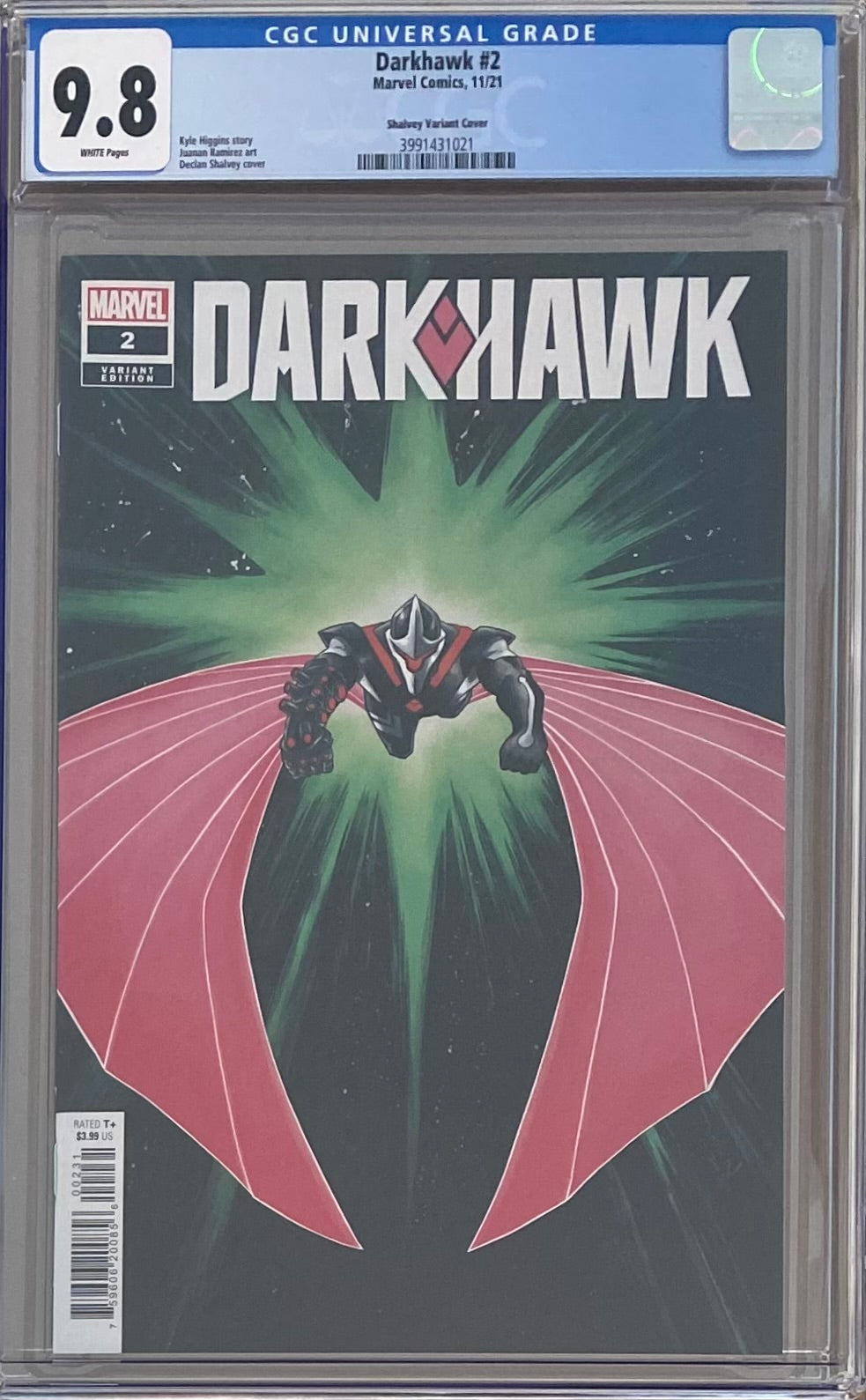 Darkhawk #2 Shalvey 1:25 Retailer Incentive Variant CGC 9.8