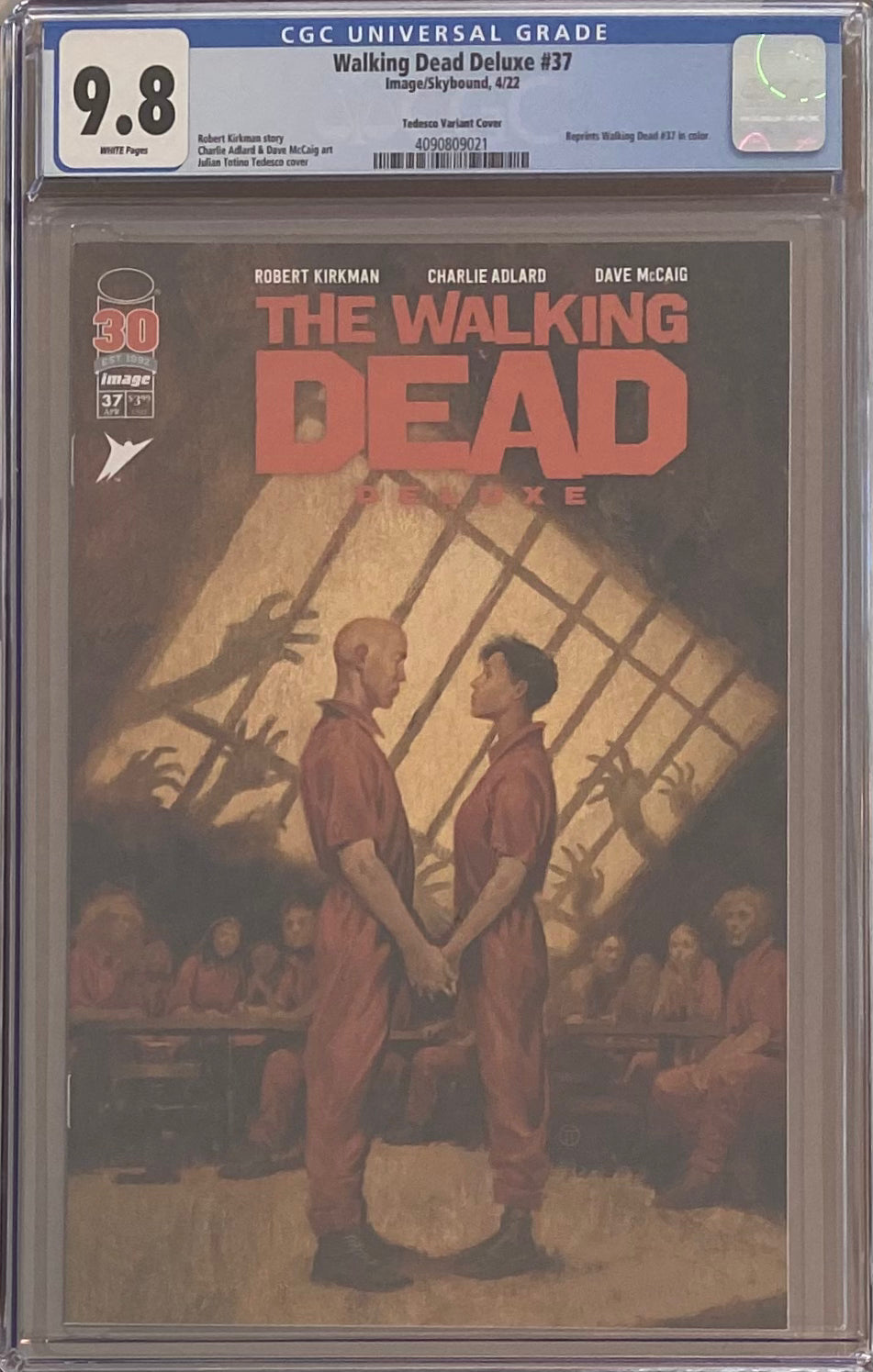 Walking Dead Deluxe #37 Tedesco Variant CGC 9.8
