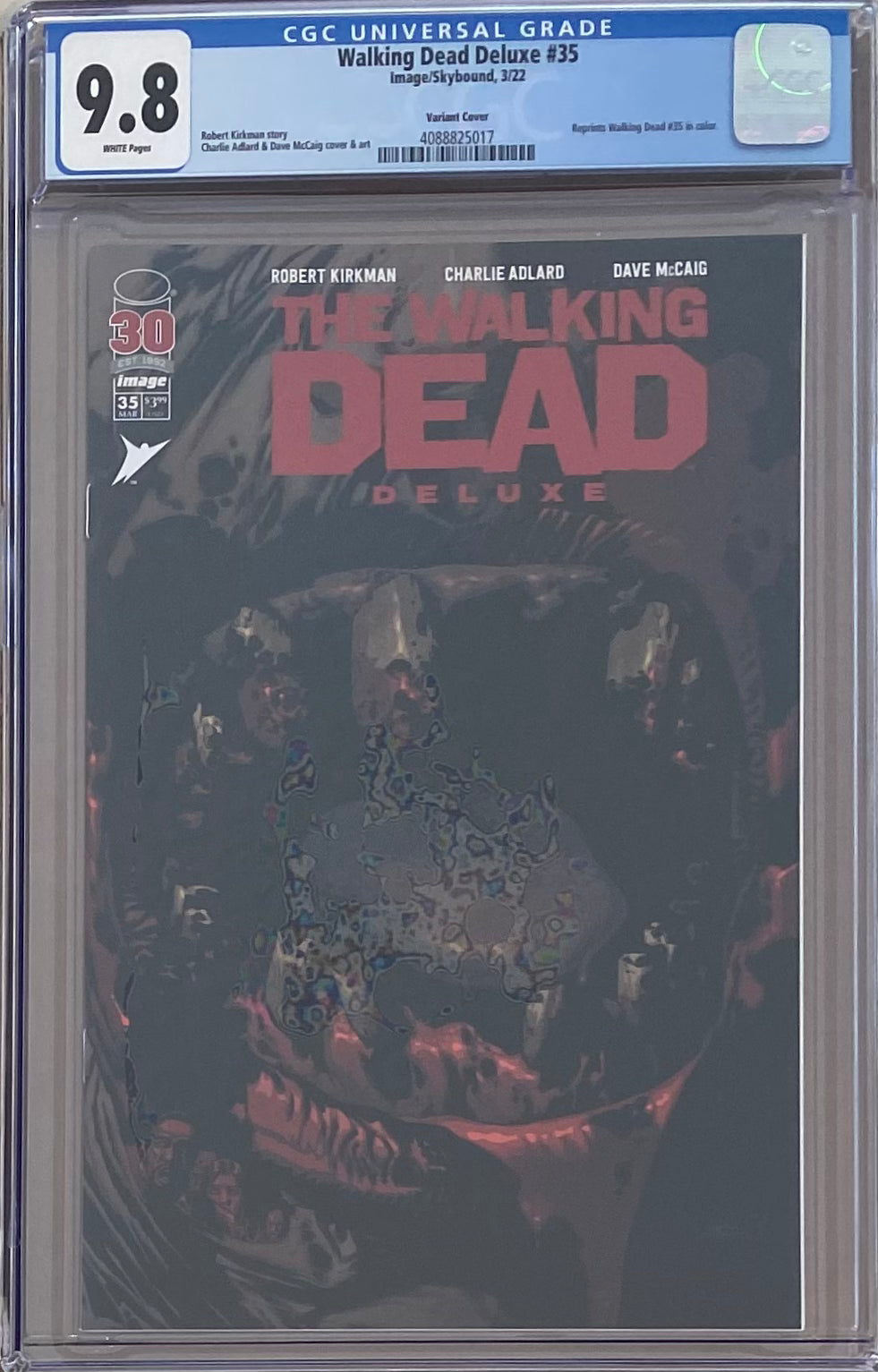 Walking Dead Deluxe #35 Variant CGC 9.8