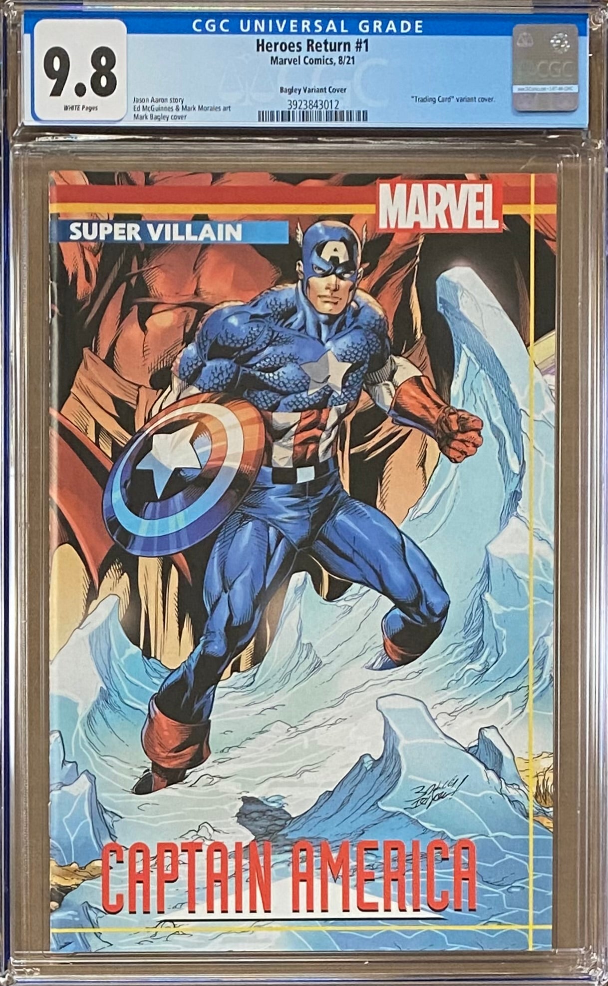 Heroes Return #1 Bagley Trading Card Variant CGC 9.8