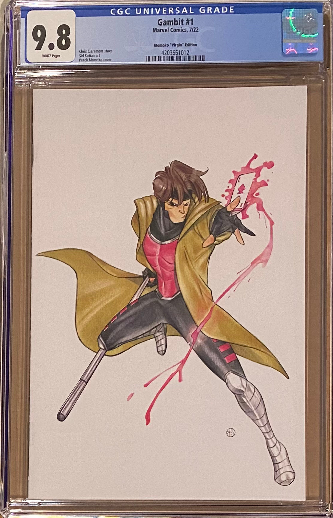 Gambit #1 Momoko 1:100 Virgin Retailer Incentive Variant CGC 9.8