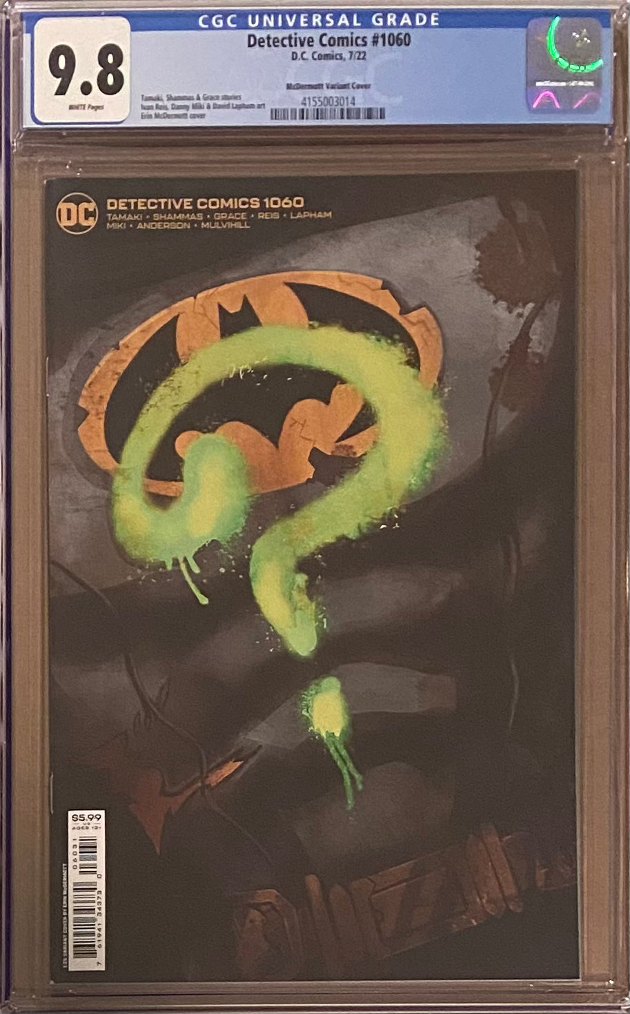Detective Comics #1060 McDermott 1:25 Retailer Incentive Variant CGC 9.8