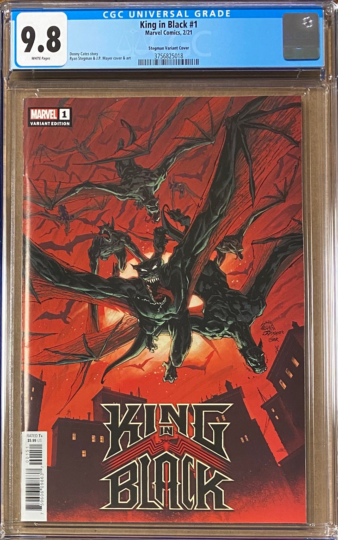 King in Black #1 Stegman "Darkness Reigns" Variant CGC 9.8
