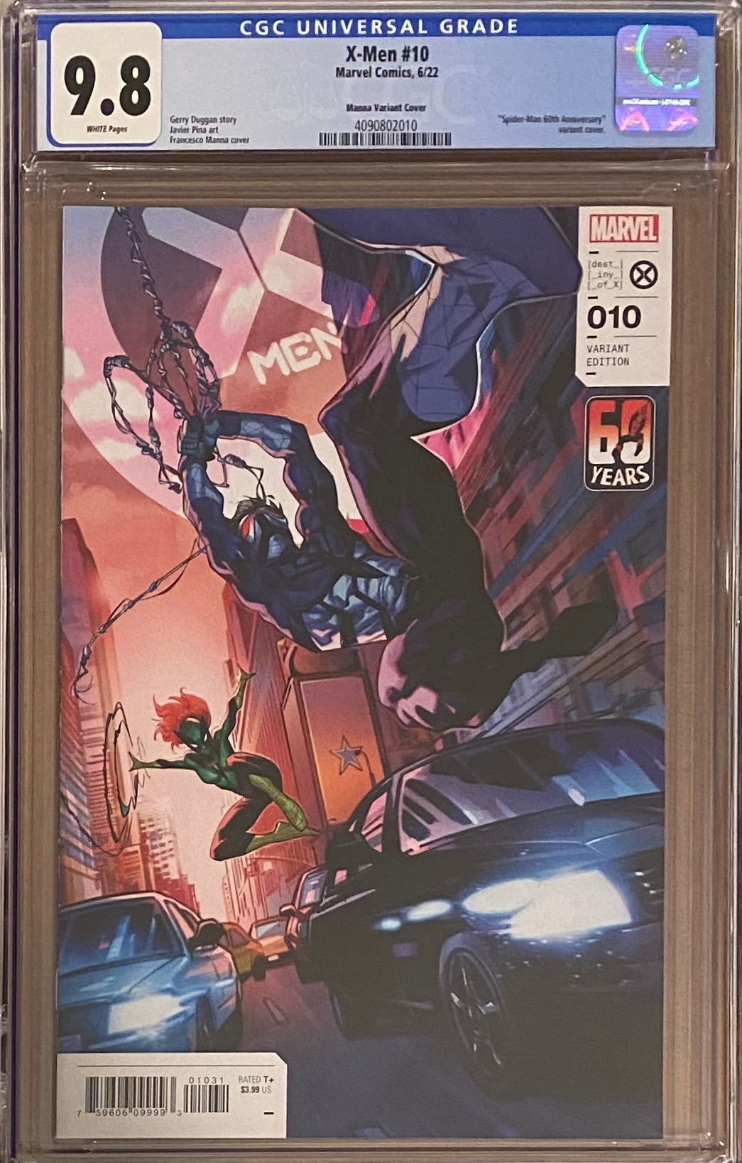 X-Men #10 Manna Spider-Man Variant CGC 9.8