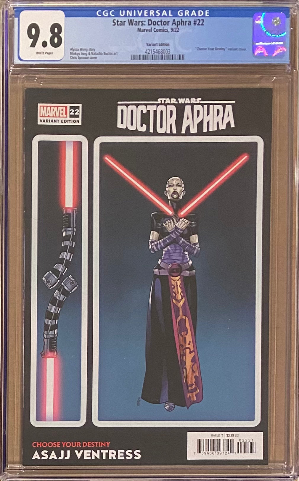Star Wars: Doctor Aphra #22 Sprouse Variant CGC 9.8