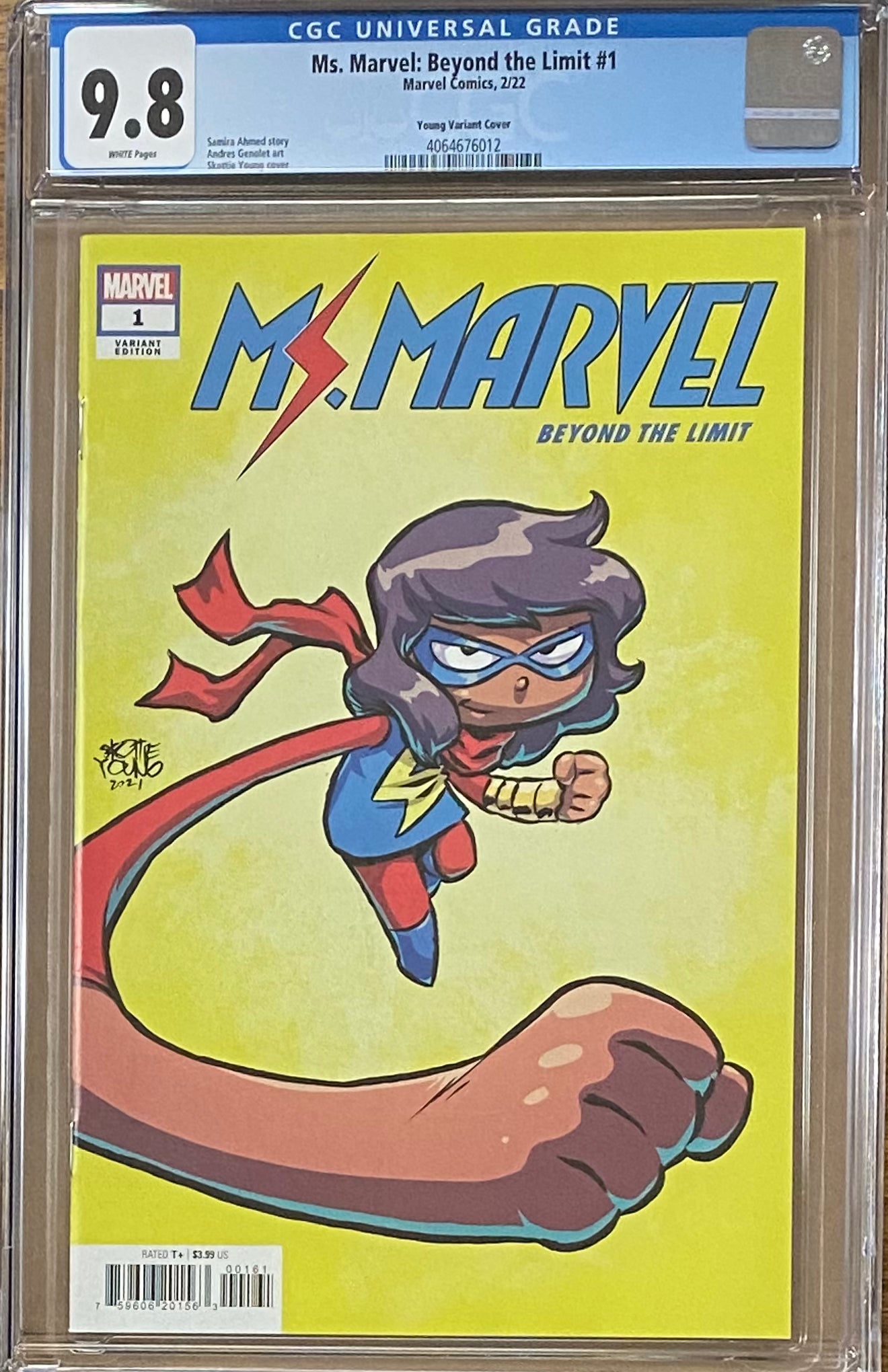 Ms. Marvel: Beyond the Limit #1 Young Variant CGC 9.8