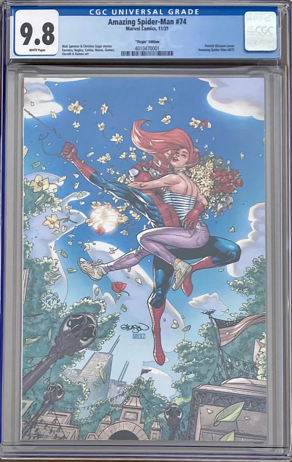 Amazing Spider-Man #74 (#875) Gleason 1:100 Virgin Retailer Incentive Variant CGC 9.8