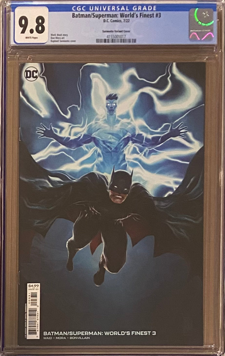 Batman/Superman: World's Finest #3 Sarmento 1:25 Retailer Incentive Variant CGC 9.8
