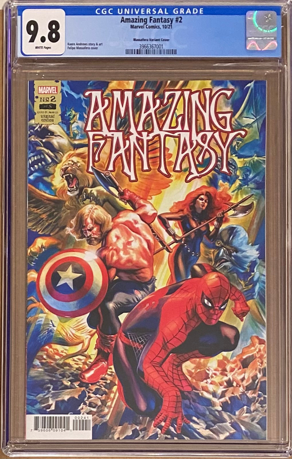Amazing Fantasy #2 1:25 Retailer Incentive Variant CGC 9.8