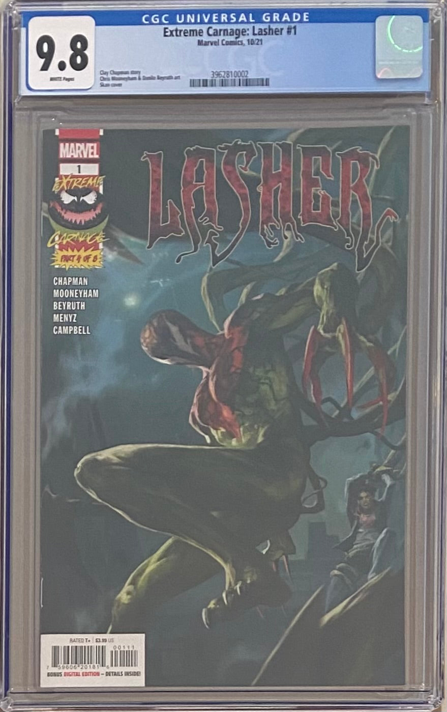 Extreme Carnage: Lasher #1 CGC 9.8