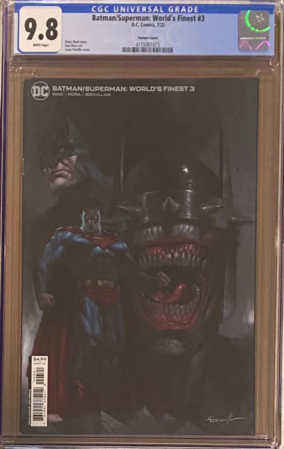 Batman/Superman: World's Finest #3 Parrillo Variant CGC 9.8