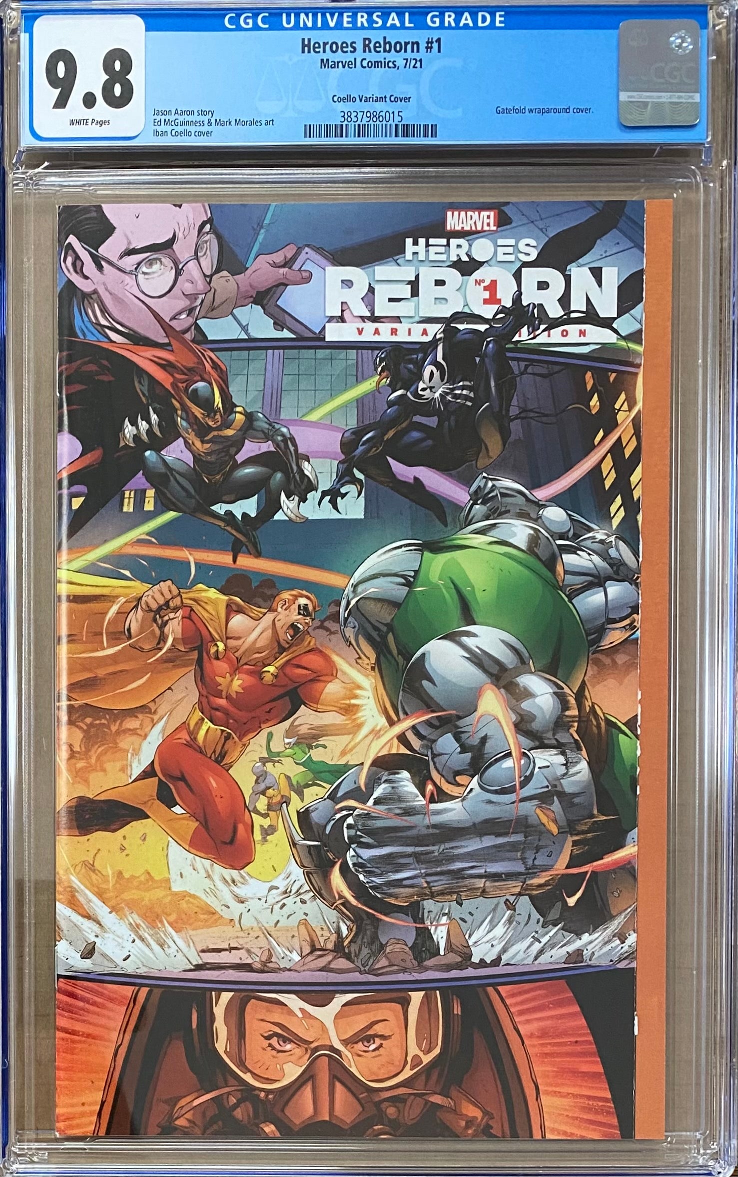 Heroes Reborn #1 Gatefold Variant CGC 9.8