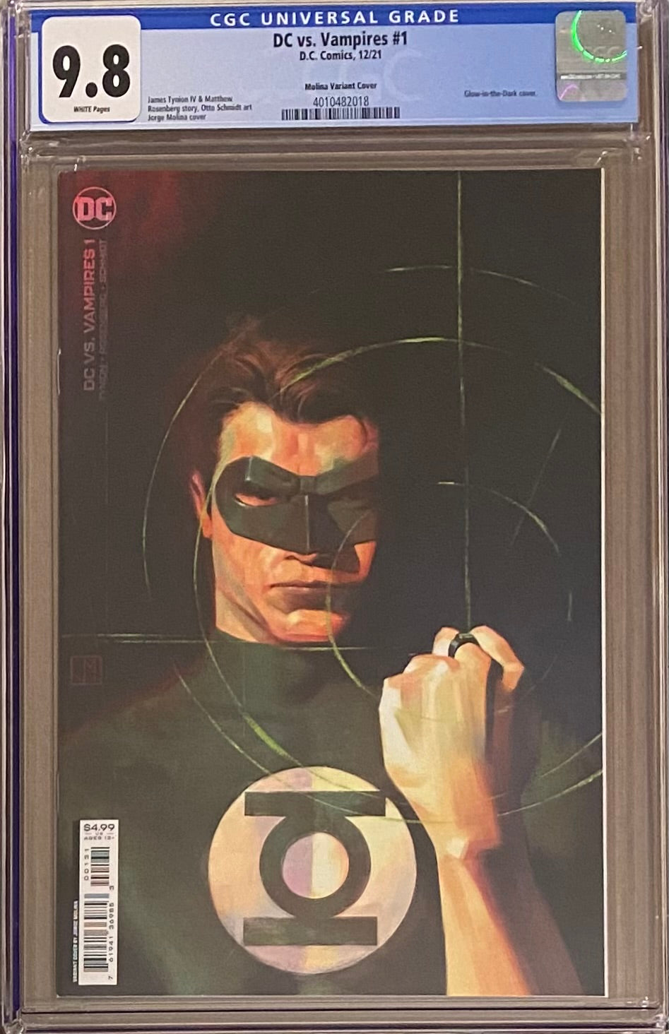 DC vs. Vampires #1 Molina 1:25 Glow In The Dark Retailer Incentive Variant CGC 9.8