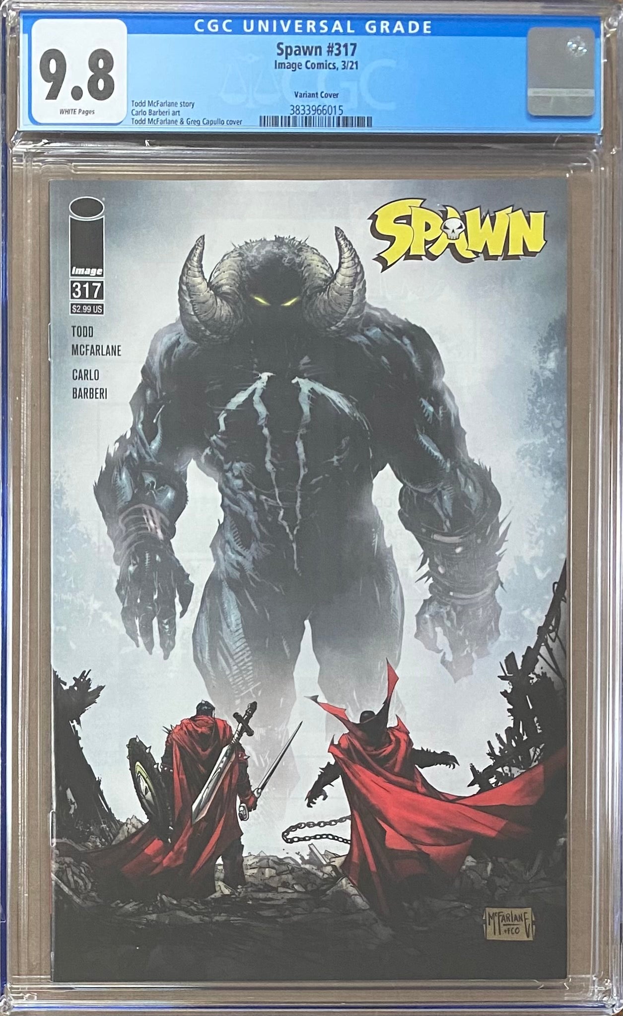 Spawn #317 McFarlane Variant CGC 9.8