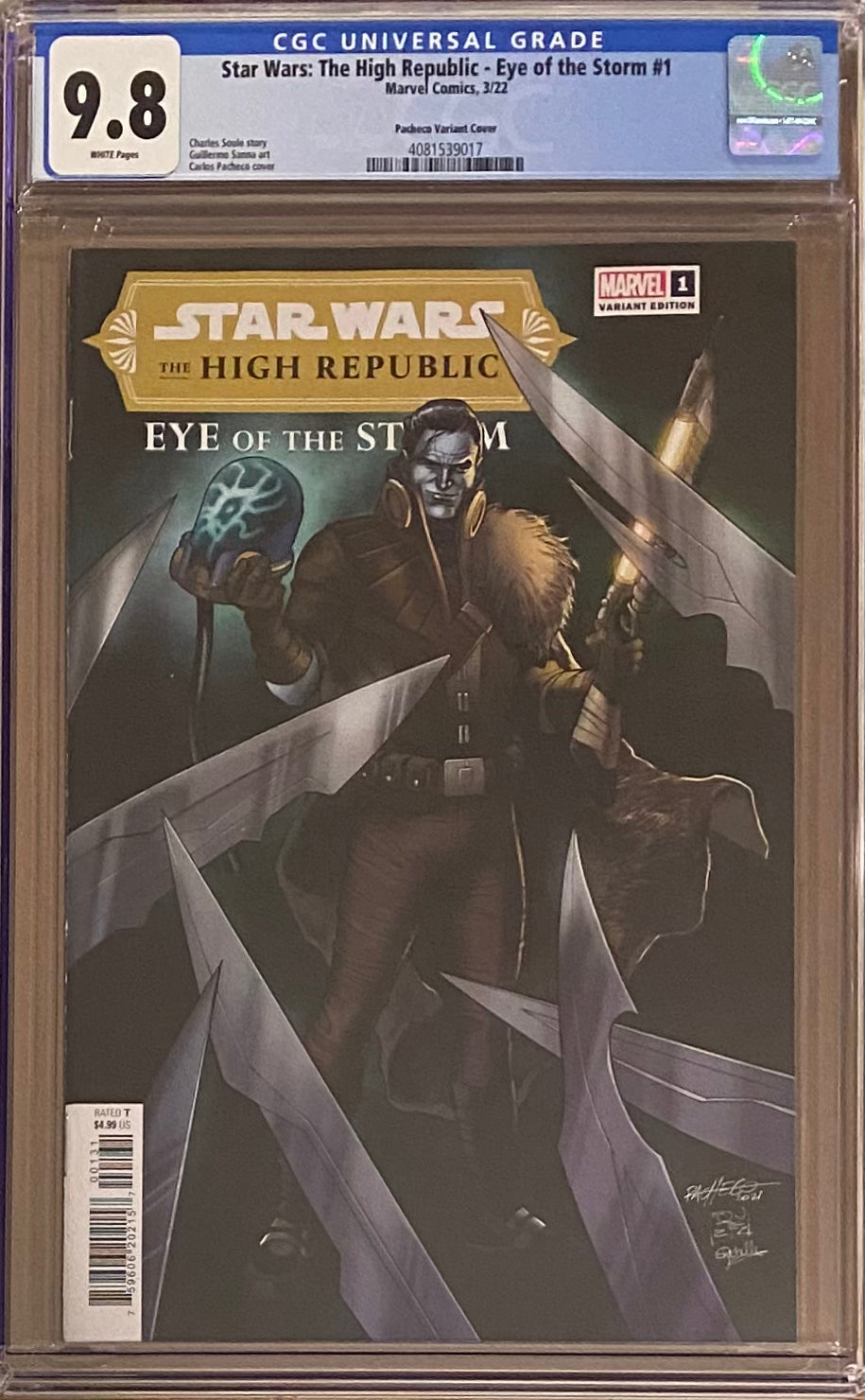 Star Wars: The High Republic - Eye of the Storm #1 Pacheco 1:25 Retailer Incentive Variant CGC 9.8