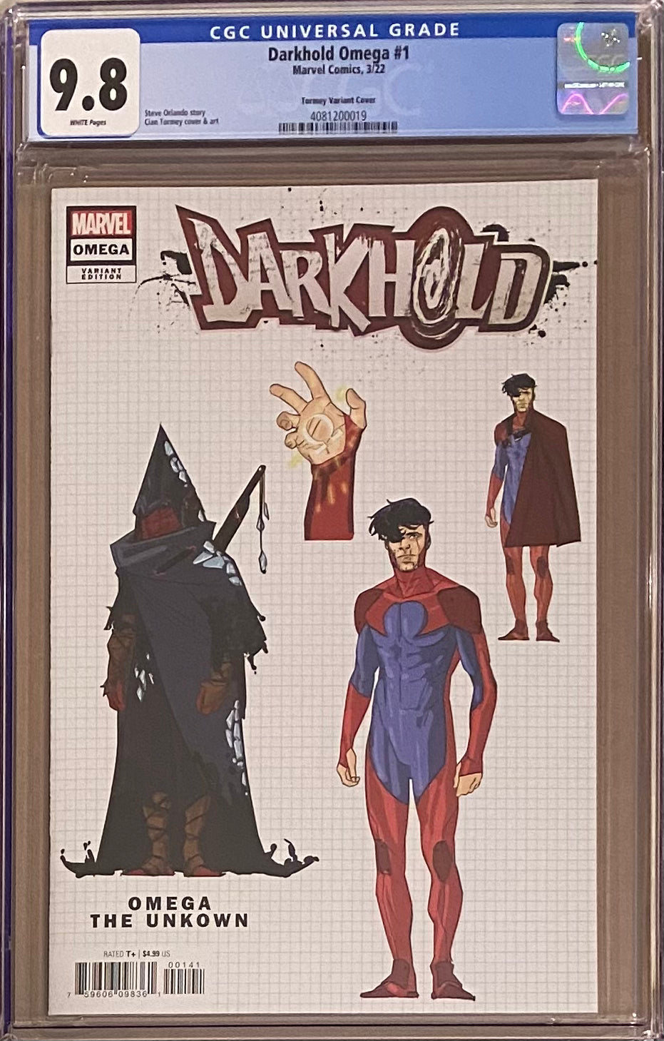 Darkhold Omega #1 Tormey 1:10 Retailer Incentive Variant CGC 9.8