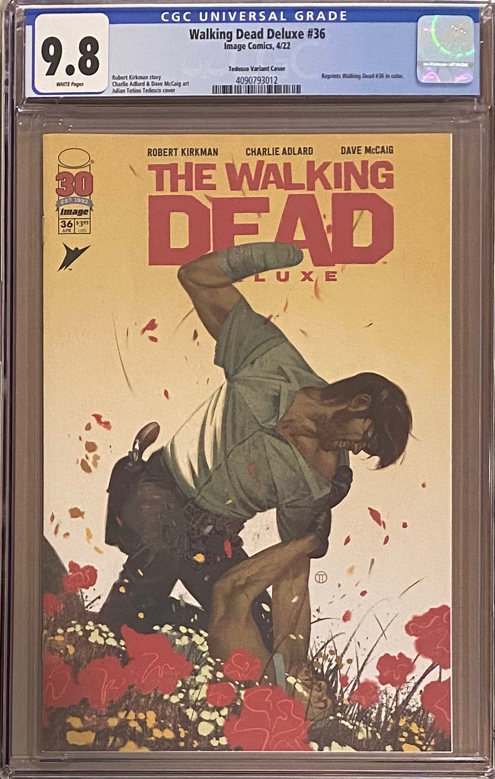 Walking Dead Deluxe #36 Tedesco Variant CGC 9.8
