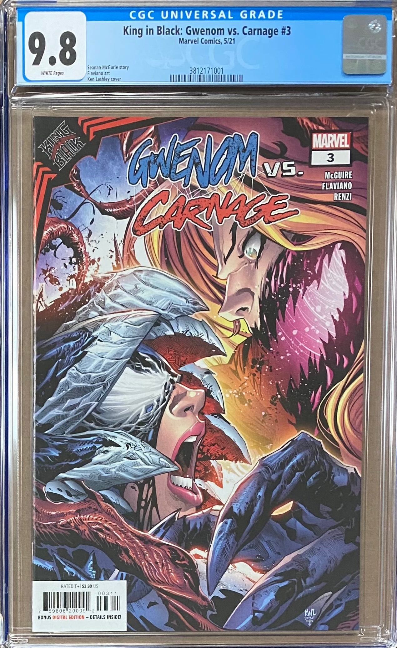 King in Black: Gwenom vs. Carnage #3 CGC 9.8