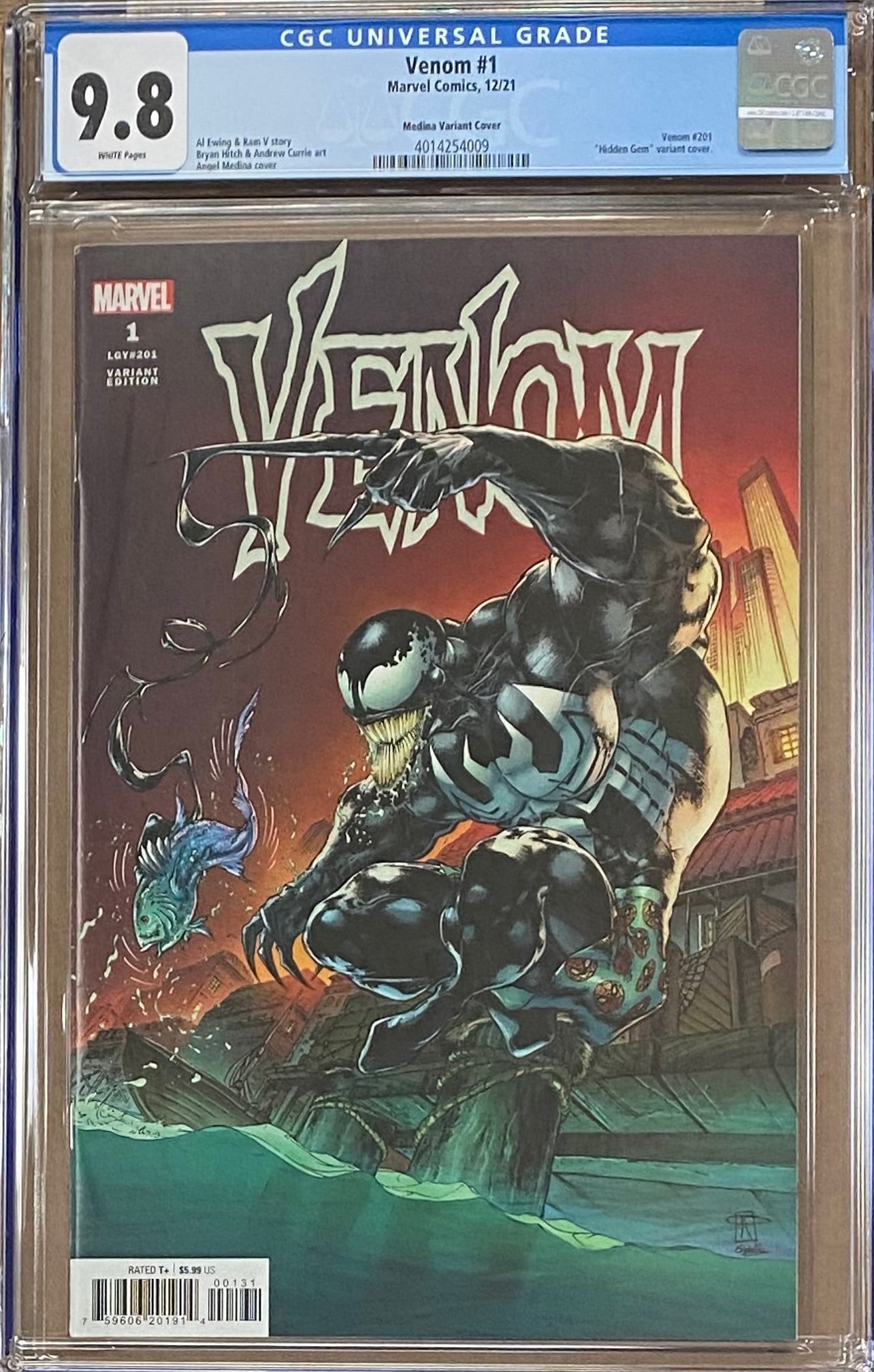 Venom #1 Medina "Hidden Gem" 1:50 Retailer Incentive Variant CGC 9.8
