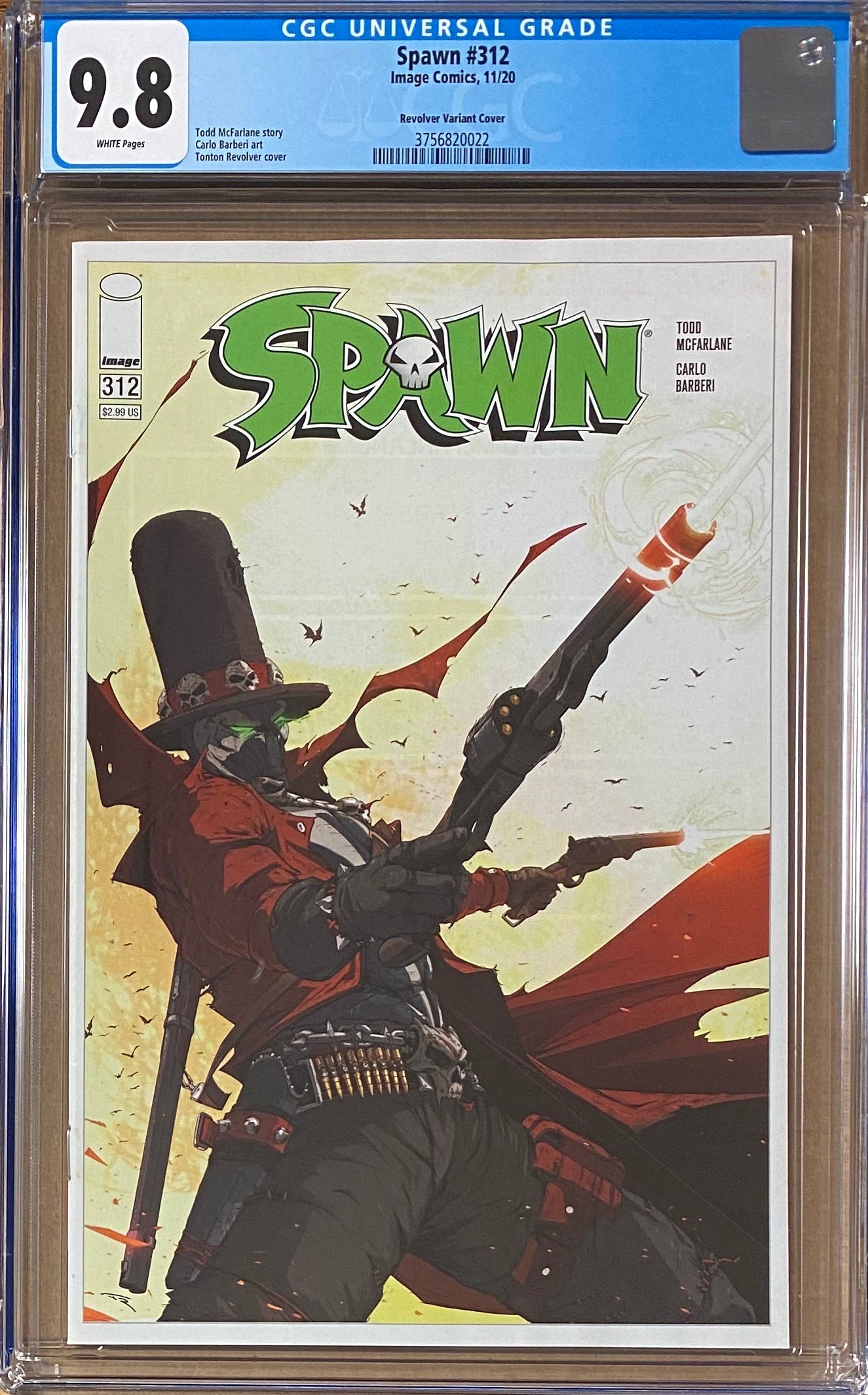 Spawn #312 CGC 9.8 "Revolver" Variant