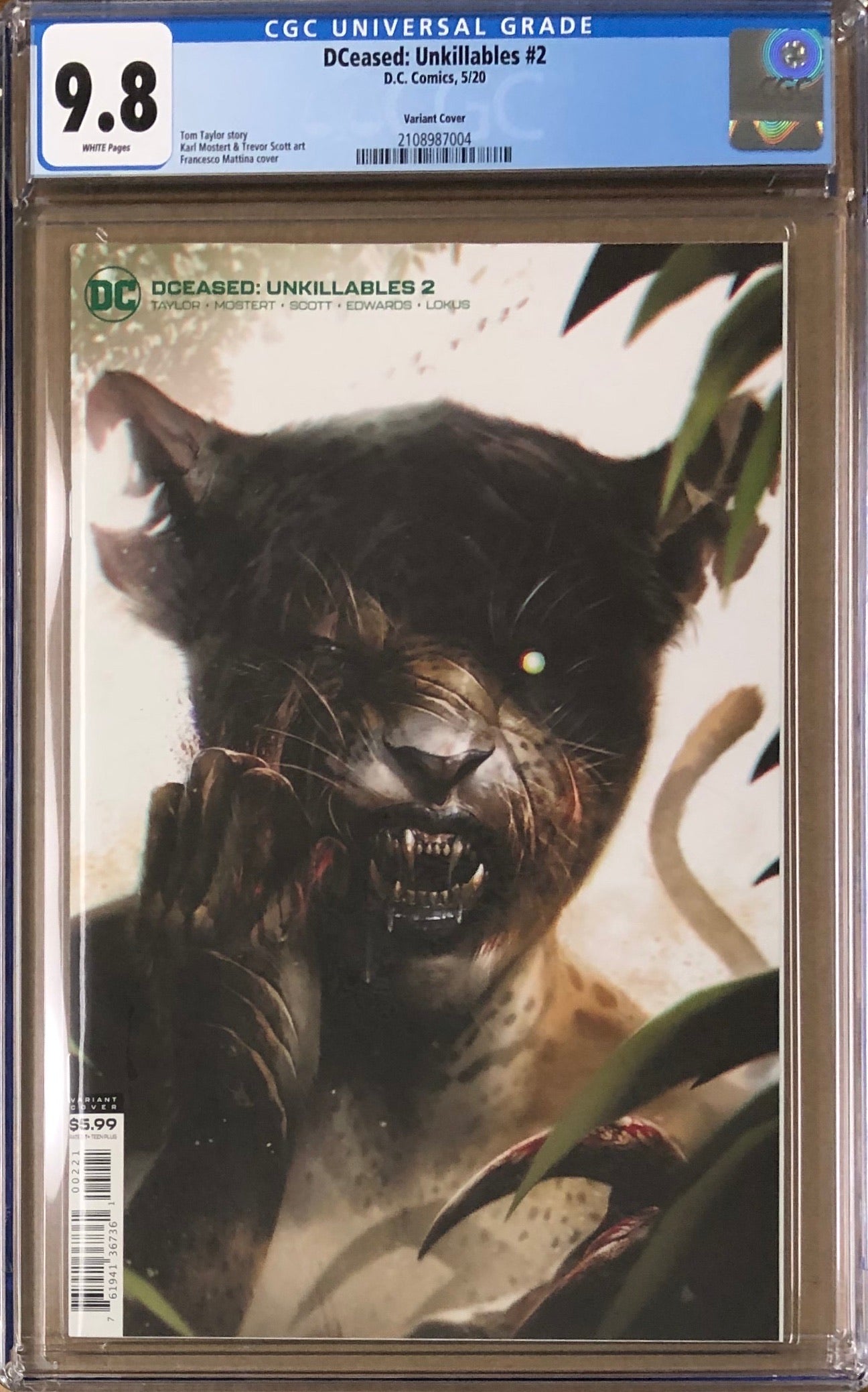 DCeased: Unkillables #2 Mattina Variant CGC 9.8