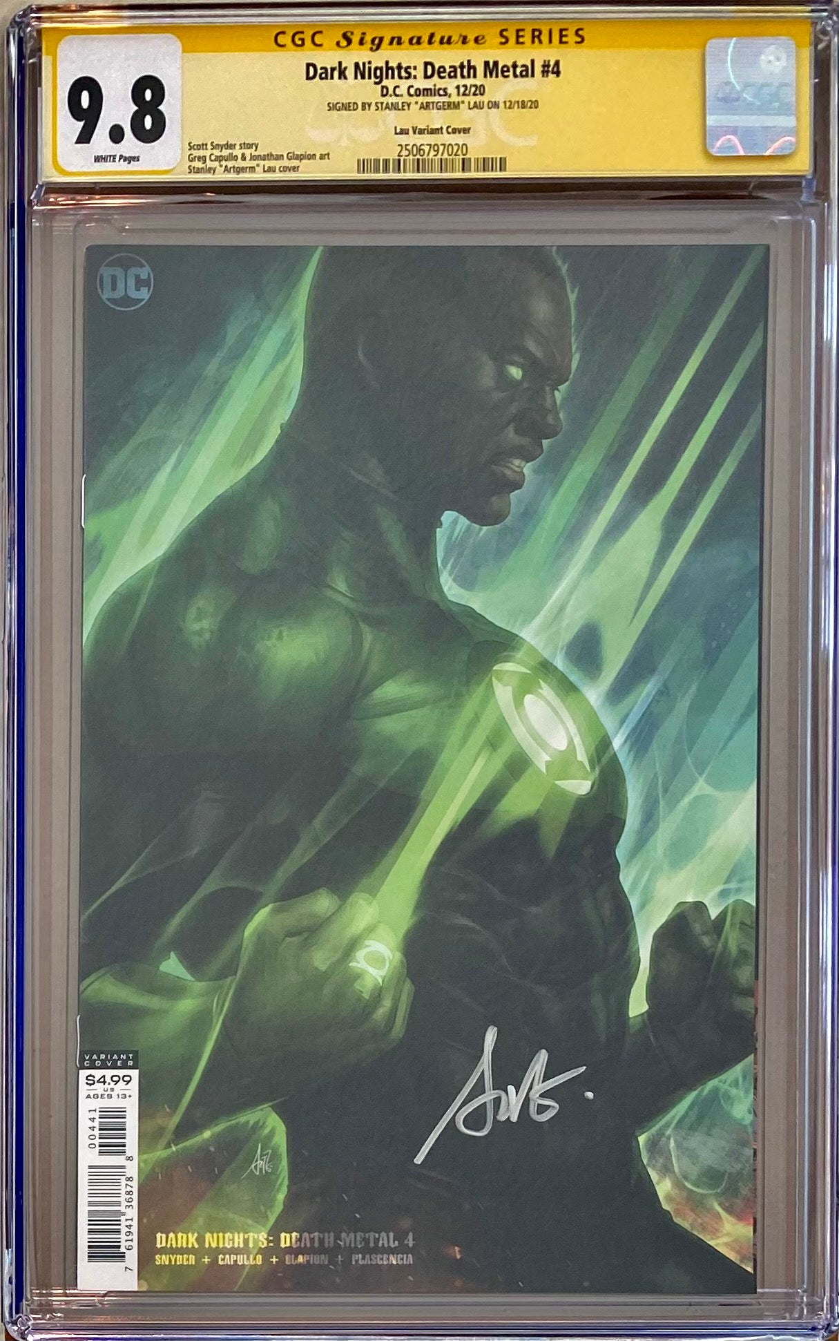 Dark Nights Death Metal #4 Artgerm Variant CGC 9.8 SS