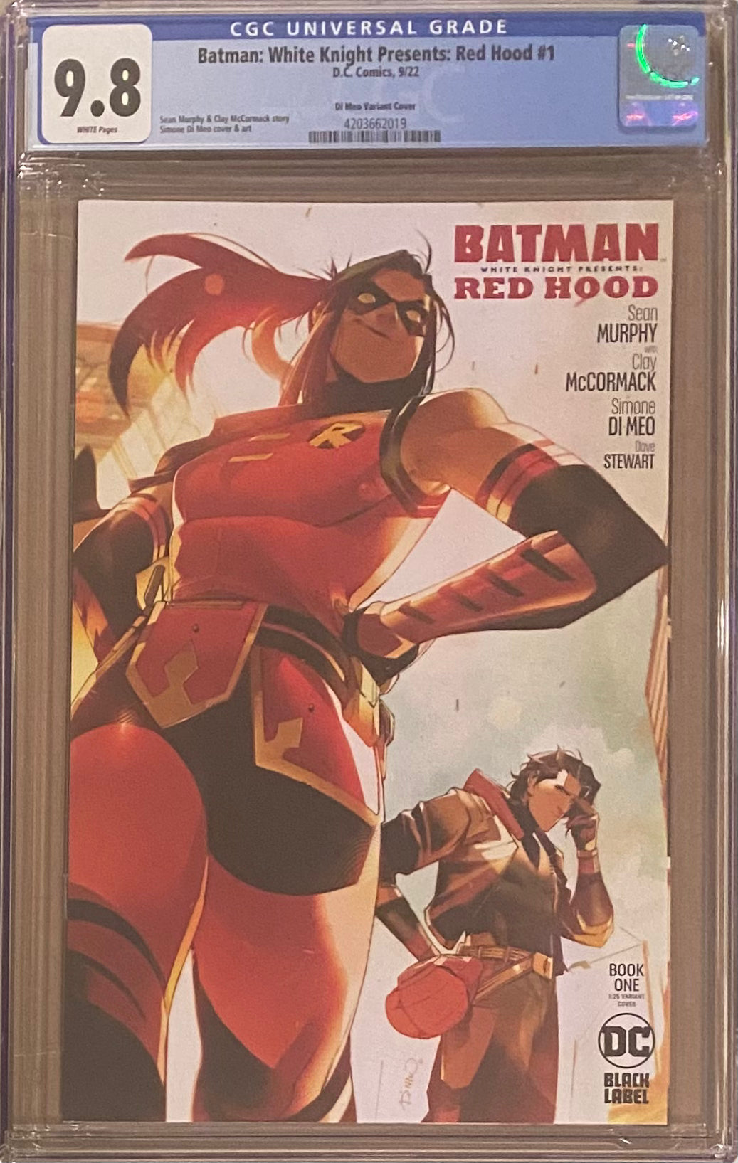 Batman: White Knight Presents - Red Hood #1 Di Meo 1:25 Retailer Incentive Variant CGC 9.8